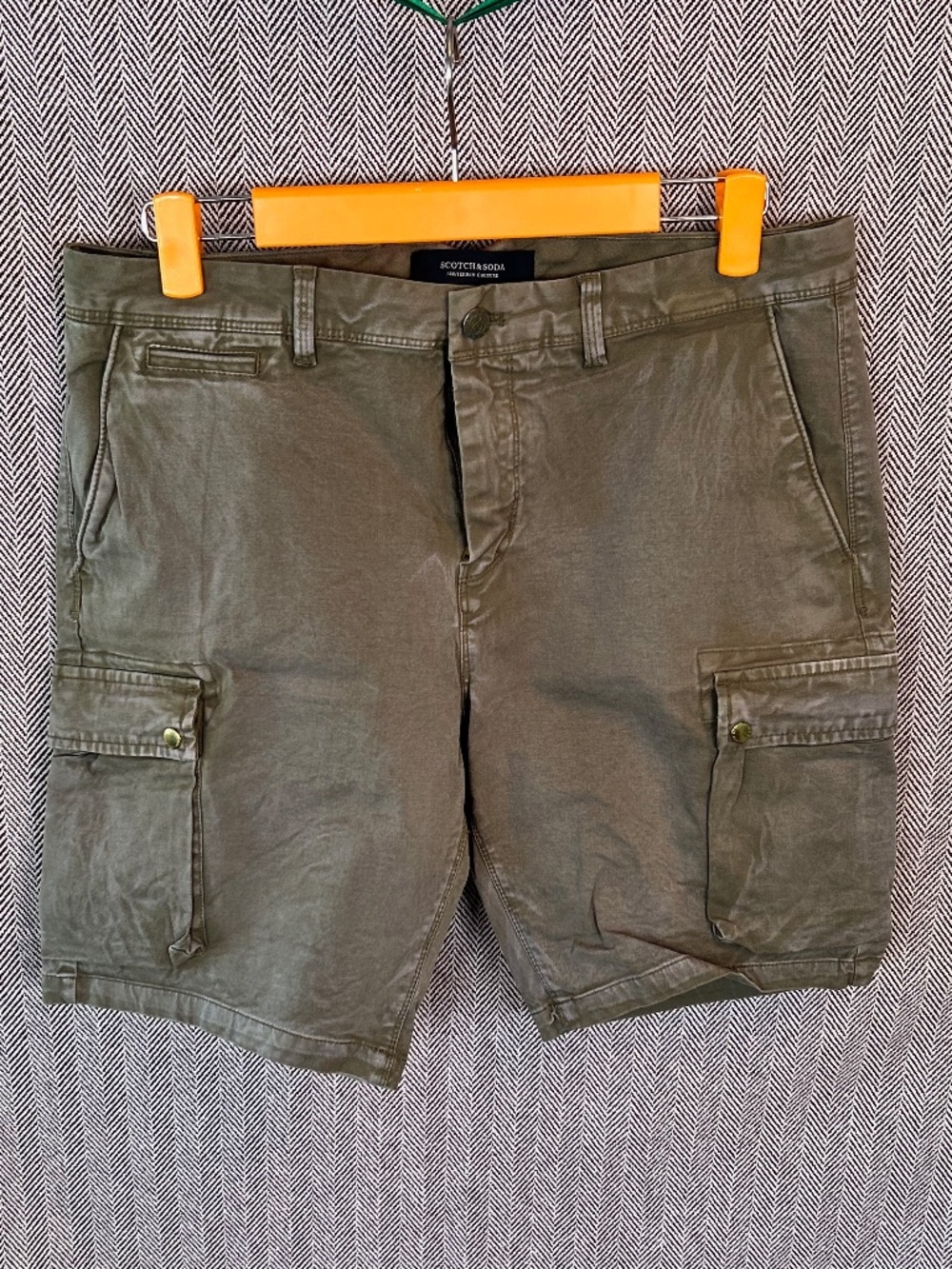 Scotch and Soda Khaki Brownish Green Shorts